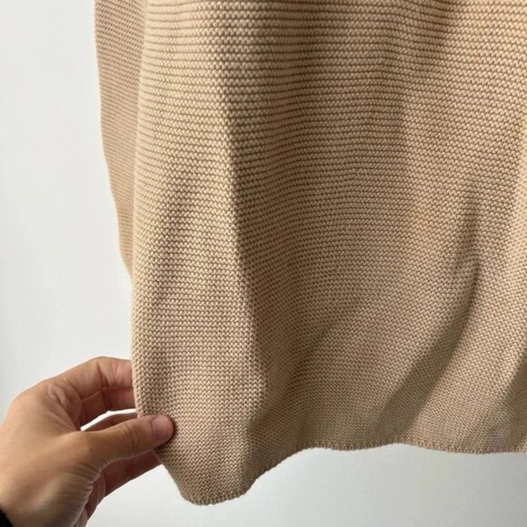Uniqlo 3D KNIT COTTON CREW NECK SWEATER camel color - Picture 9 of 14